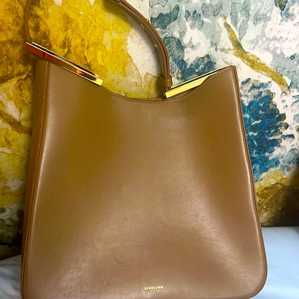 DeMellier Helsinki  Shoulder Bag in Brown Leather